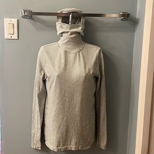 Athleta base layer with attached fitted hood and mask.